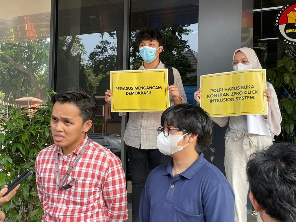 Foto: Dokumentasi ICW, Permintaan Informasi ke Polri (10/09/2023).