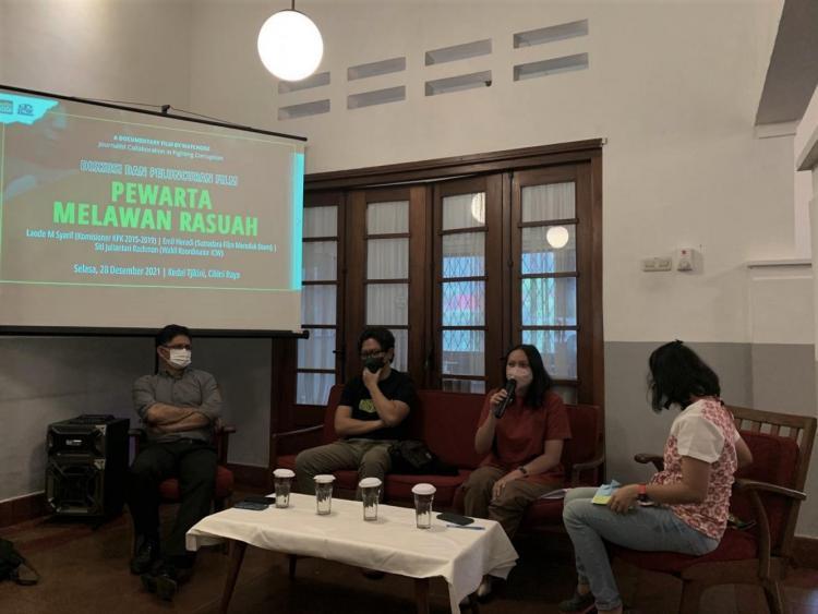 Dokumentasi iCW Diskusi Film "Pewarta Melawan Rasuah"