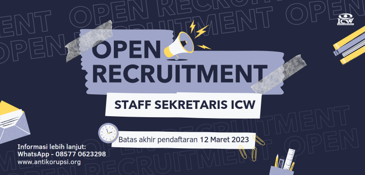 Kesempatan Bergabung dengan ICW - Sekretaris Oprec Sekretaris