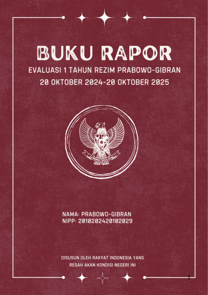 Rapor 1 tahun prabowo gibran