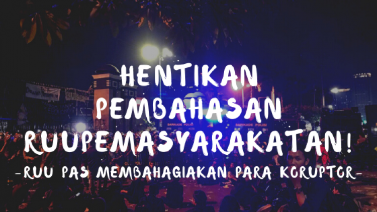 TZ Hentikan Pembahasan RUU Pemasyarakatan