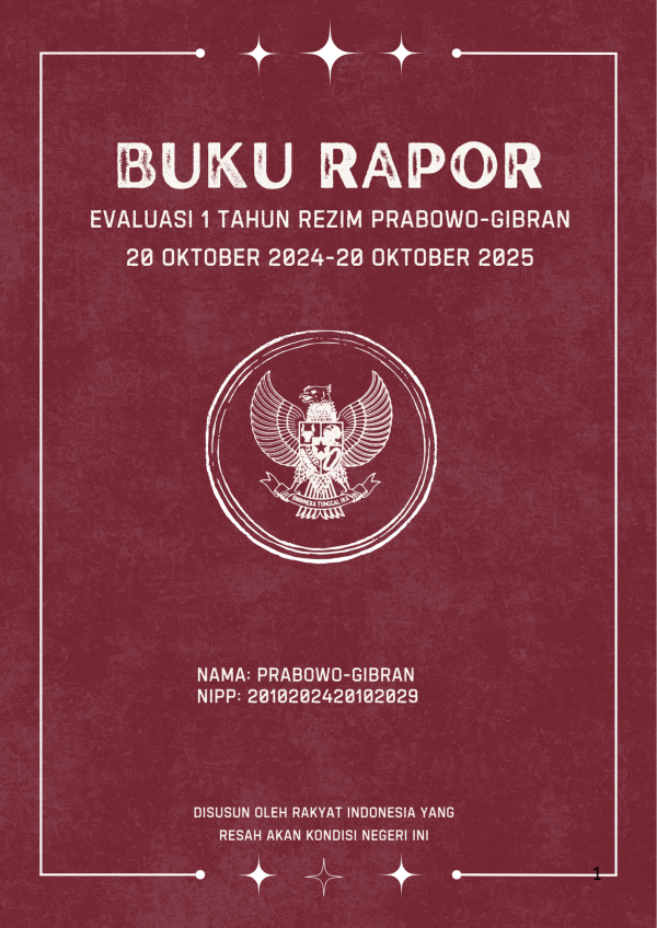 Rapor 1 tahun prabowo gibran