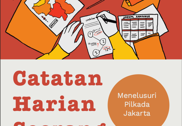 Desain muka hasil pemantauan ICW untuk Pilkada Jakarta 2024